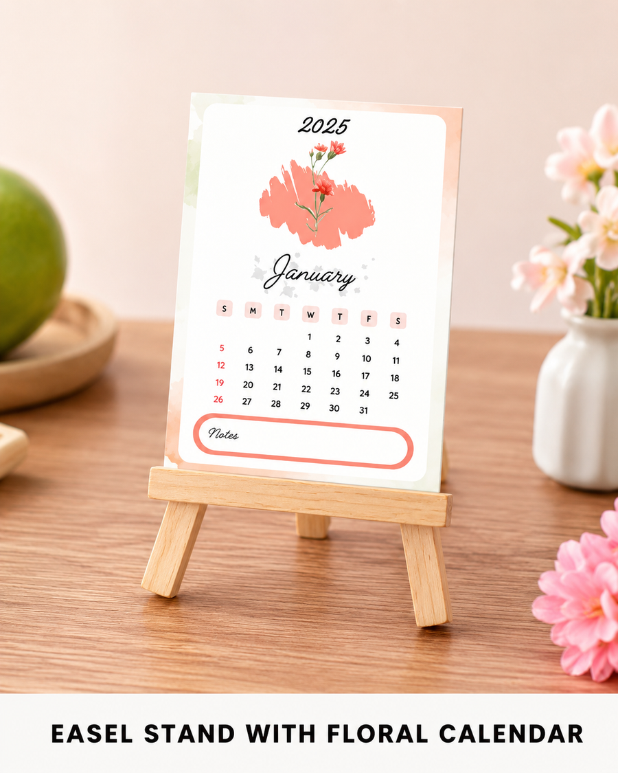 Mini desktop calender