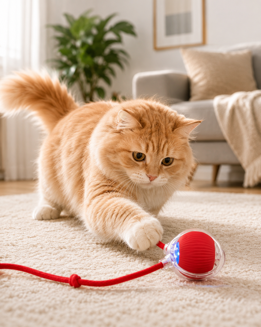 Interactive Rolling Ball toy for pets