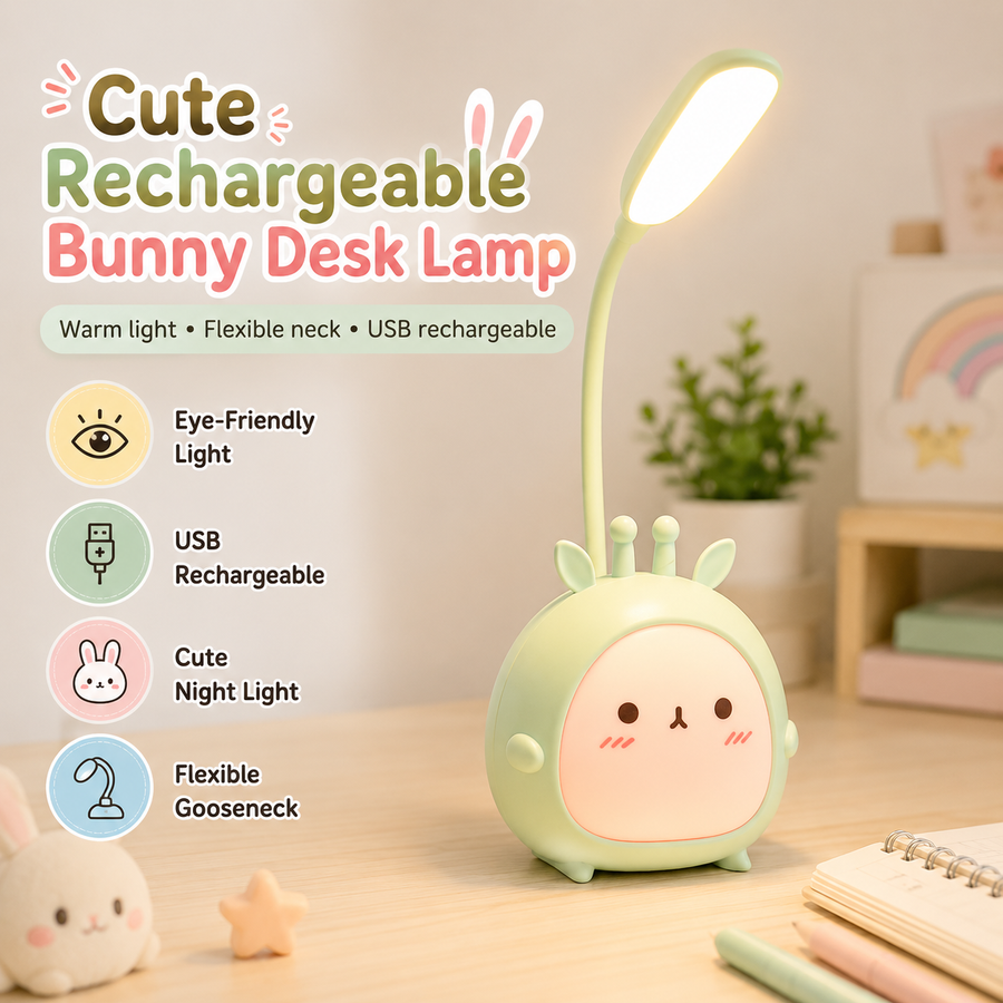 Cute Rechargeable LED desk lamp