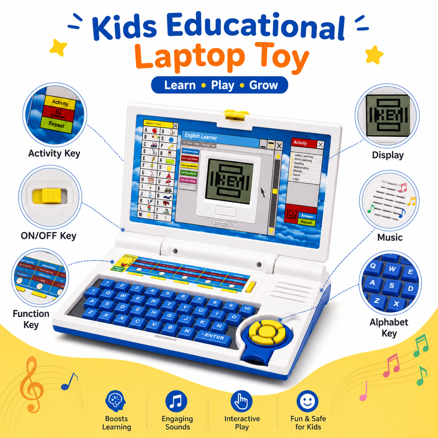 Kids educational laptop toy